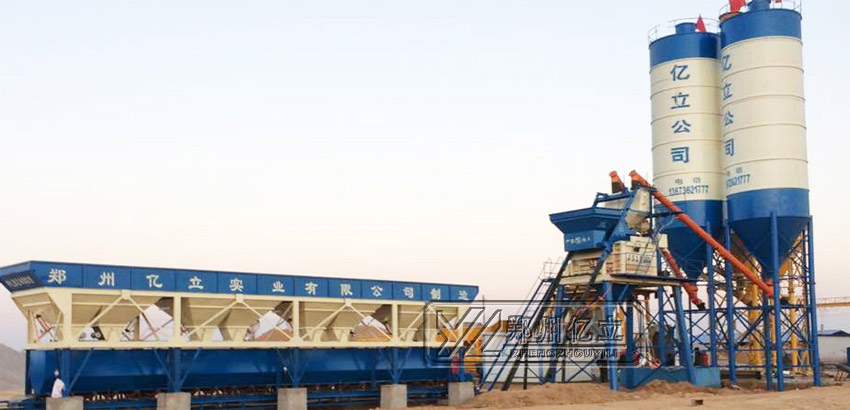 小型混凝土攪拌站設(shè)備用戶現(xiàn)場(chǎng)