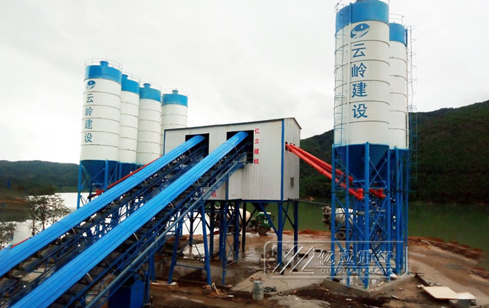 商品混凝土攪拌站用戶案例現(xiàn)場 