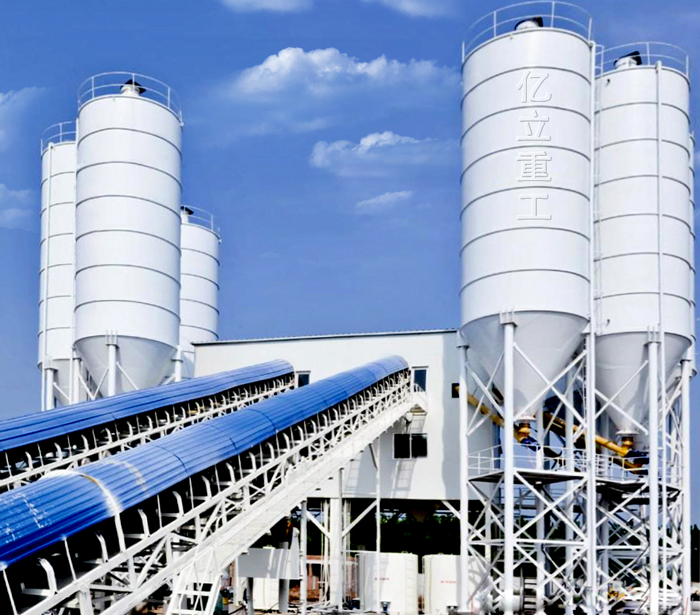 120預拌混凝土生產(chǎn)線用戶生產(chǎn)現(xiàn)場_用戶表示非常滿意