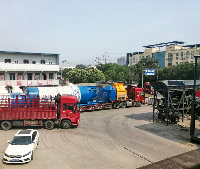 混凝土攪拌站設備發(fā)貨實拍