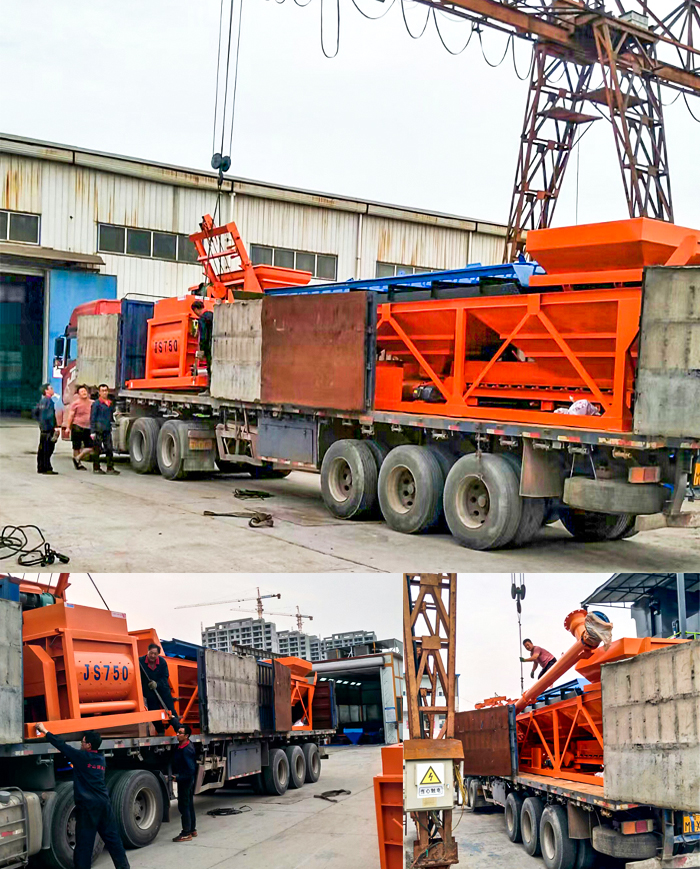 35攪拌站設備裝車中