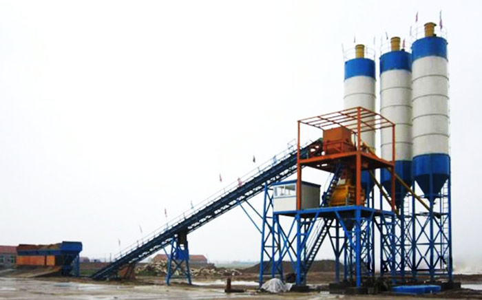 HZS90混凝土攪拌站用戶現(xiàn)場實(shí)拍 