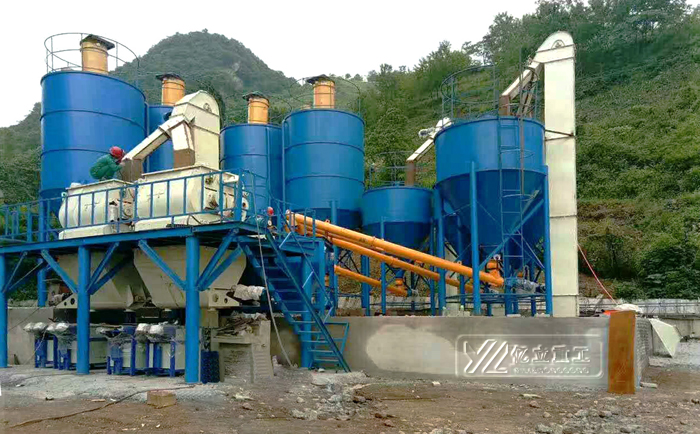 砂漿攪拌站設備用戶現(xiàn)場實拍