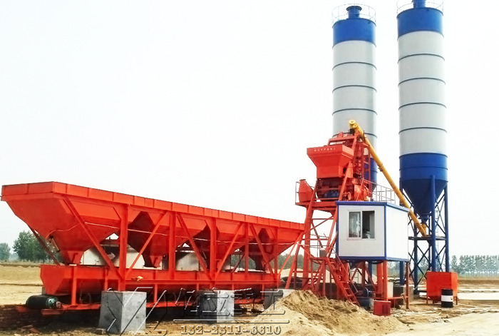 混凝土攪拌站配料機(jī)使用現(xiàn)場